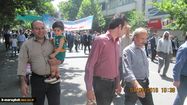 حضور کارکنان و اساتید آموزشکده فنی فنی و کشاورزی به همراه مردم در راهپیمائی روز جهانی قدس 3