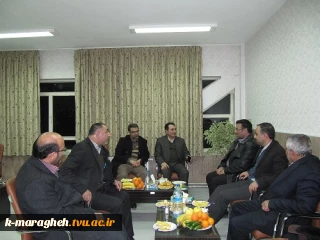 جلسه خیرین شهرستان مراغه با مسئولین مرکز در محل آموزشکده
