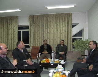 حضور معاونت اداره کل و رئیس اداره صنایع و معادن شهرستان مراغه در محل آموزشکده