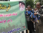 حضور گسترده کارکنان آموزشکده همگام با مردم شهید پرور شهرستان مراغه در راهپیمایی روز قدس 5
