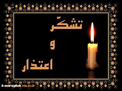 پیام تشکر و اعتذار 2