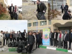 به مناسبت روز محیط زیست طرح پاکسازی محوطه آموزشکده توسط کارکنان و دانشجویان  2