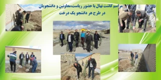 مراسم کاشت نهال در طرح هر دانشجو یک درخت