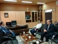 حضور دکتر اعظمی رئیس آموزشکده در دانشگاه پیام نور مرکز مراغه جهت تبریک به آقای دکتر بلال پناهی ریاست جدید مرکزمراغه