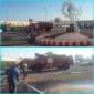 شستشو و تمیز کار ی محوطه دانشکده توسط آتش نشانی