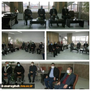 دیدار هیئت امنا و اعضای مؤسس مرکز نیکوکاری باب الحوائج حضرت موسی بن جعفر (ع)مراغه با سرپرست دانشکده فنی و کشاورزی مراغه
