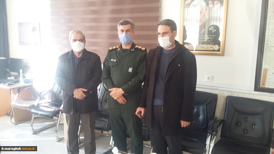 دیدار سرپرست دانشکده فنی و کشاورزی مراغه با فرمانده سپاه پاسداران انقلاب اسلامی شهرستان ویژه مراغه 2
