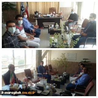 نشست ریاست آموزشکده فنی و کشاورزی مراغه با اعضای هیئت علمی دانشکده کشاورزی و منابع طبیعی دانشگاه تبریز