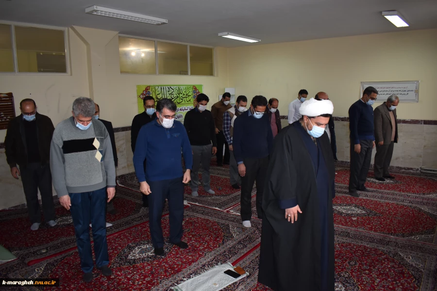 برگزاری مراسم عزاداری شهادت حضرت فاطمه الزهرا (س)،هفته بصیرت،حماسه نهم دی ماه و یاد بود شهادت پاسدار رشید اسلام سردار سلیمانی در دانشکده فنی و کشاورزی مراغه 2