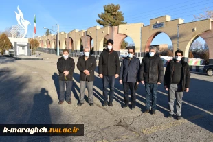 آیین غبارروبی و گل افشانی مزار شهدای انقلاب اسلامی با حضور جمعی از همکاران دانشکده فنی و کشاورزی مراغه 2