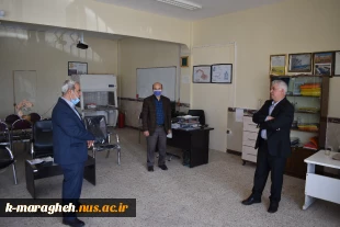 بازدید جناب آقای دکتر احد بهشتی اصل ریاست محترم دانشگاه فنی و حرفه ای واحد استان آذربایجان شرقی و جناب آقای دکتر ضرغامی مدیر کل امور حقوقی دانشگاه فنی و حرفه ای کشور از دانشکده فنی و کشاورزی مراغه
 7