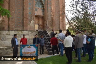 بازدید دانشجویان مقیم خوابگاه از نقاط دیدنی و جاذبه های تاریخی و گردشگری شهرستان مراغه  2