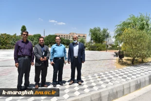 بازدید جناب آقای دکتر مسلم پور نماینده محترم هیات نظارت و ارزیابی دانشگاه فنی و حرفه ای کشور از حوزه امتحانات دانشکده فنی و کشاورزی مراغه 8