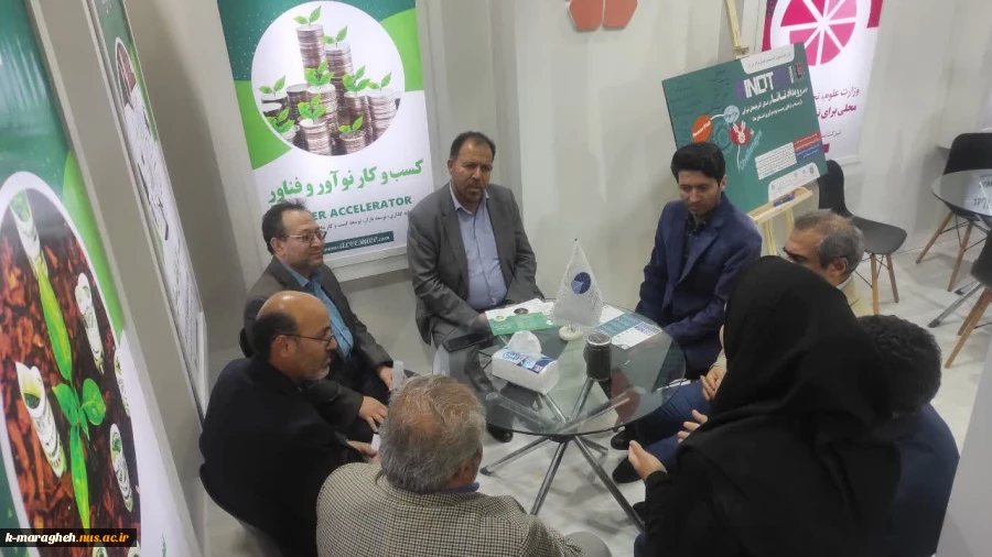 بازدید جمعی از دانشجویان دانشکده فنی و کشاورزی مراغه از دهمین نمایشگاه نوآوری و فناوری ربع رشیدی 4