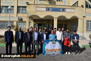بازدید جمعی از دانشجویان دانشکده فنی و کشاورزی مراغه از دهمین نمایشگاه نوآوری و فناوری ربع رشیدی 8