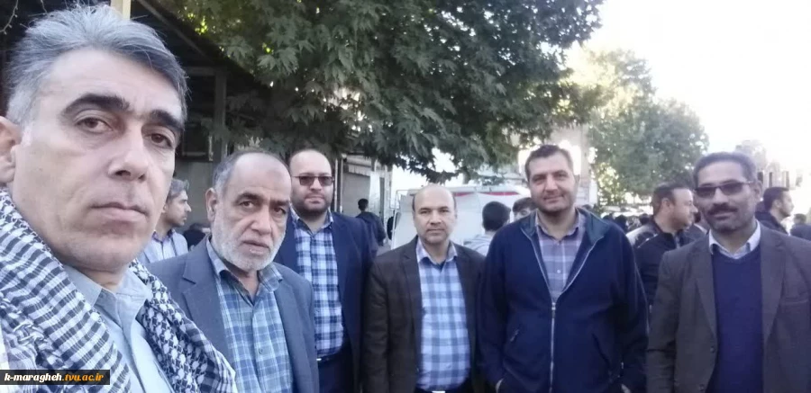 حضور پر شور جمعی از کارکنان و دانشجویان دانشکده فنی و کشاورزی مراغه در روز ملی مبارزه با استکبار جهانی 13 آبان 4