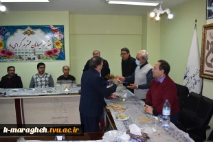 برگزاری مراسم بازنشستگی و تقدیر از زحمات صمیمانۀ آقایان حسن لطفی و نریمان قانونی از همکاران دانشکده فنی و کشاورزی مراغه 10