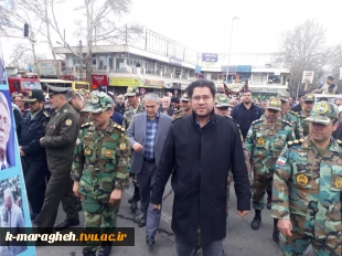 حضور پر شور کارکنان، اساتید و دانشجویان دانشکده فنی و کشاورزی مراغه در مراسم بزرگداشت روز جهانی قدس  4