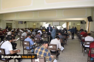 بازدید نماینده نظارت و ارزیابی دانشگاه فنی و حرفه ای کشور از روند برگزاری امتحانات نیمسال دوم سالتحصیلی دانشکده فنی و کشاورزی مراغه 4