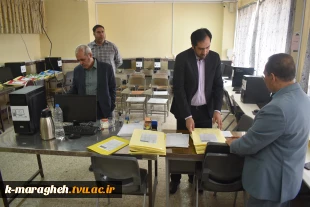 بازدید نماینده نظارت و ارزیابی دانشگاه فنی و حرفه ای کشور از روند برگزاری امتحانات نیمسال دوم سالتحصیلی دانشکده فنی و کشاورزی مراغه 5