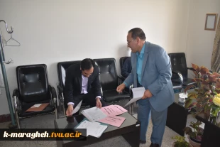 بازدید نماینده نظارت و ارزیابی دانشگاه فنی و حرفه ای کشور از روند برگزاری امتحانات نیمسال دوم سالتحصیلی دانشکده فنی و کشاورزی مراغه 6