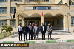 بازدید دکتر محمدرضا جلیلی معاونت محترم فرهنگی و دانشجویی دانشگاه فنی و حرفه ای کشور و دکتر ابراهیم احمدی ریاست محترم دانشگاه فنی و حرفه ای واحد استان آذربایجان شرقی از دانشکده 2