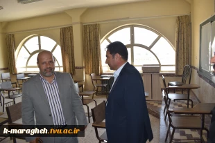 بازدید دکتر محمدرضا جلیلی معاونت محترم فرهنگی و دانشجویی دانشگاه فنی و حرفه ای کشور و دکتر ابراهیم احمدی ریاست محترم دانشگاه فنی و حرفه ای واحد استان آذربایجان شرقی از دانشکده 5