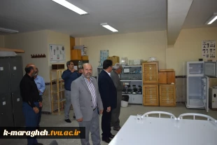 بازدید دکتر محمدرضا جلیلی معاونت محترم فرهنگی و دانشجویی دانشگاه فنی و حرفه ای کشور و دکتر ابراهیم احمدی ریاست محترم دانشگاه فنی و حرفه ای واحد استان آذربایجان شرقی از دانشکده 6
