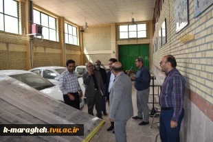 بازدید دکتر محمدرضا جلیلی معاونت محترم فرهنگی و دانشجویی دانشگاه فنی و حرفه ای کشور و دکتر ابراهیم احمدی ریاست محترم دانشگاه فنی و حرفه ای واحد استان آذربایجان شرقی از دانشکده 7