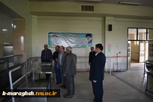 بازدید دکتر محمدرضا جلیلی معاونت محترم فرهنگی و دانشجویی دانشگاه فنی و حرفه ای کشور و دکتر ابراهیم احمدی ریاست محترم دانشگاه فنی و حرفه ای واحد استان آذربایجان شرقی از دانشکده 8