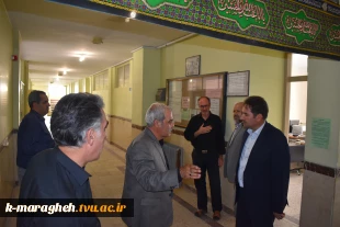 بازدید دکتر محمدرضا جلیلی معاونت محترم فرهنگی و دانشجویی دانشگاه فنی و حرفه ای کشور و دکتر ابراهیم احمدی ریاست محترم دانشگاه فنی و حرفه ای واحد استان آذربایجان شرقی از دانشکده 9