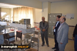 بازدید دکتر محمدرضا جلیلی معاونت محترم فرهنگی و دانشجویی دانشگاه فنی و حرفه ای کشور و دکتر ابراهیم احمدی ریاست محترم دانشگاه فنی و حرفه ای واحد استان آذربایجان شرقی از دانشکده 10