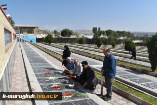 مراسم غبارروبی و گلباران مزار شهدای والامقام بمناسبت بزرگداشت هفته دفاع مقدس 3