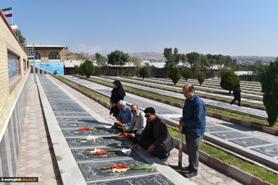 مراسم غبارروبی و گلباران مزار شهدای والامقام بمناسبت بزرگداشت هفته دفاع مقدس 3