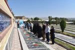 مراسم غبارروبی و گلباران مزار شهدای والامقام بمناسبت بزرگداشت هفته دفاع مقدس 4