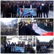 حضور همکاران دانشکده فنی و کشاورزی مراغه در گردهمایی انزجار و محکومیت جنایات رژیم غاصب صهیونیستی علیه مردم مظلوم، مسلمان و بی دفاع غزه در میدان طلوع فجر شهرستان مراغه 6