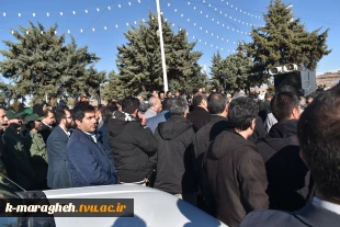 استقبال پرشور مردم ولایی و شهید پرور مراغه از یک شهید گمنام  2