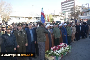 آئیـن تشییع و تدفین شهید گمــنام در دانشـگاه مراغــه 5