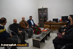 نشست سرپرست آموزشکده فنی و کشاورزی مراغه با رئیس مرکز رشد شهرستان مراغه 4