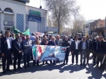حضور پرشور دانشگاهیان دانشکده فنی و کشاورزی مراغه در راهپیمایی عظیم روز جهانی قدس 3