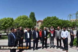 تجمع و همصدایی جمعی از دانشگاهیان دانشکده فنی و کشاورزی مراغه با تظاهرات ضد صهیونیستی در آمریکا 4