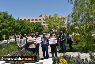 تجمع و همصدایی سراسری جمعی از دانشگاهیان دانشکده فنی و کشاورزی مراغه با تظاهرات ضد صهیونیستی در آمریکا 3