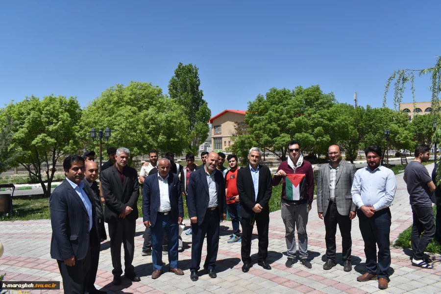 تجمع و همصدایی سراسری جمعی از دانشگاهیان دانشکده فنی و کشاورزی مراغه با تظاهرات ضد صهیونیستی در آمریکا 4