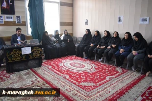 مراسم گرامیداشت شهدای خدمت در آموزشکده فنی و حرفه ای دختران الزهراء مراغه، امروز یکم خرداد ماه با حضور سرپرست، اساتید و کارکنان هر دو آموزشکده دختران و پسران در محل نمازخانه این آموزشکده برگزار شد. 5