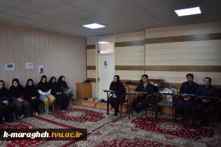 مراسم گرامیداشت شهدای خدمت در آموزشکده فنی و حرفه ای دختران الزهراء مراغه، امروز یکم خرداد ماه با حضور سرپرست، اساتید و کارکنان هر دو آموزشکده دختران و پسران در محل نمازخانه این آموزشکده برگزار شد. 6