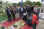 حضور سرپرست آموزشکده های پسران و دختران مراغه و جمعی از همکاران در مزار مطهر استاندار شهید دکتر مالک رحمتی  3