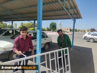 با مشارکت پویای دانشجویان رشته های  عمران و مکانیک خودرو آموزشکده صورت پذیرفت 3