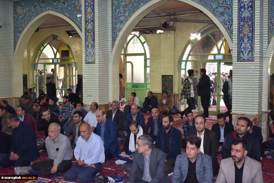 حضور جمعی از اساتید و کارکنان آموزشکده ملی مهارت واحد مراغه در تجمع مردم این شهرستان در محکومیت ترور شهید سید حسن نصرالله 3