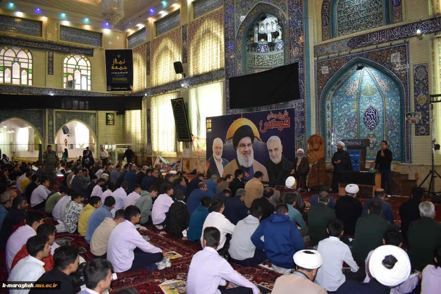 حضور جمعی از اساتید و کارکنان آموزشکده ملی مهارت واحد مراغه در تجمع مردم این شهرستان در محکومیت ترور شهید سید حسن نصرالله 4