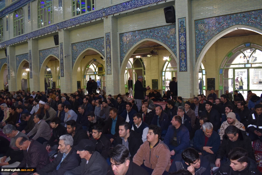 برگزاری مراسم بزرگداشت حماسه نهم دی در مسجد جامع شهرستان مراغه  3